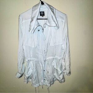 Vince Camuto Light Blue Zip-Up Anorak Jacket